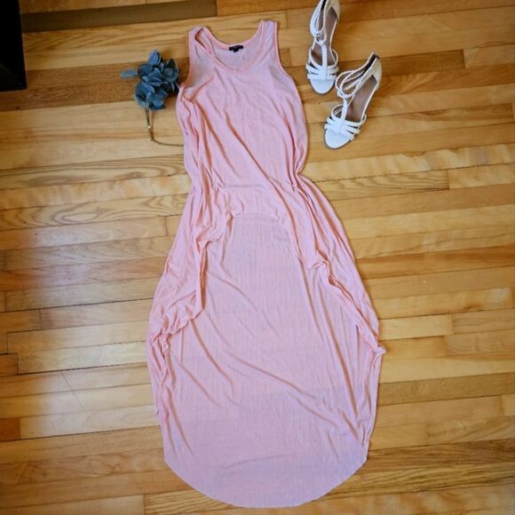 Express Pink Lightweight High Low Dress - Picture 1 of 8